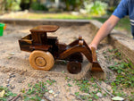 Wooden Tractor with Front Loader |  Construction Vehicle | Home & Office Décor