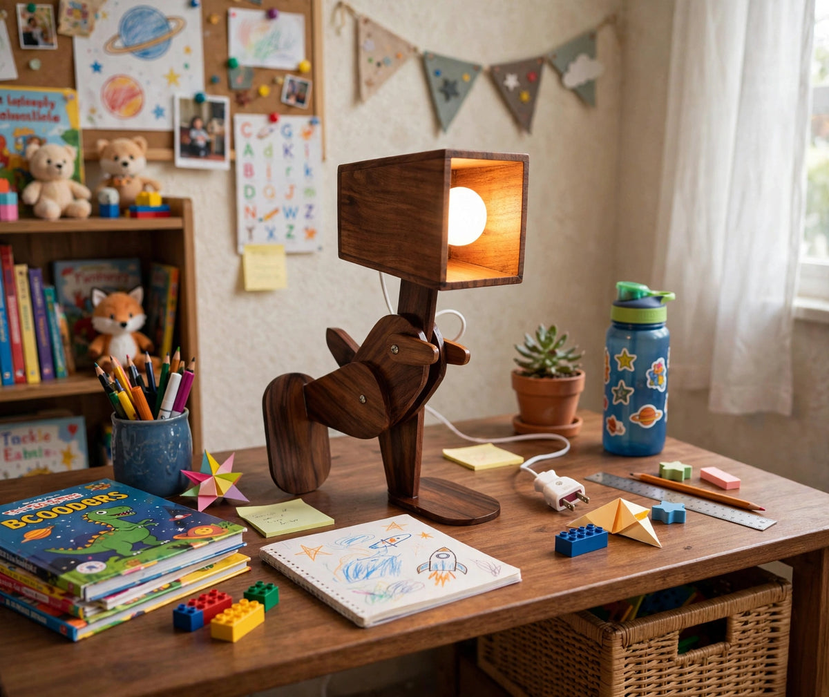 Handmade Robotic Lamp | Adjustable Artistic Table Light