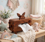🐰 Handmade Wooden Bunny Tissue Box