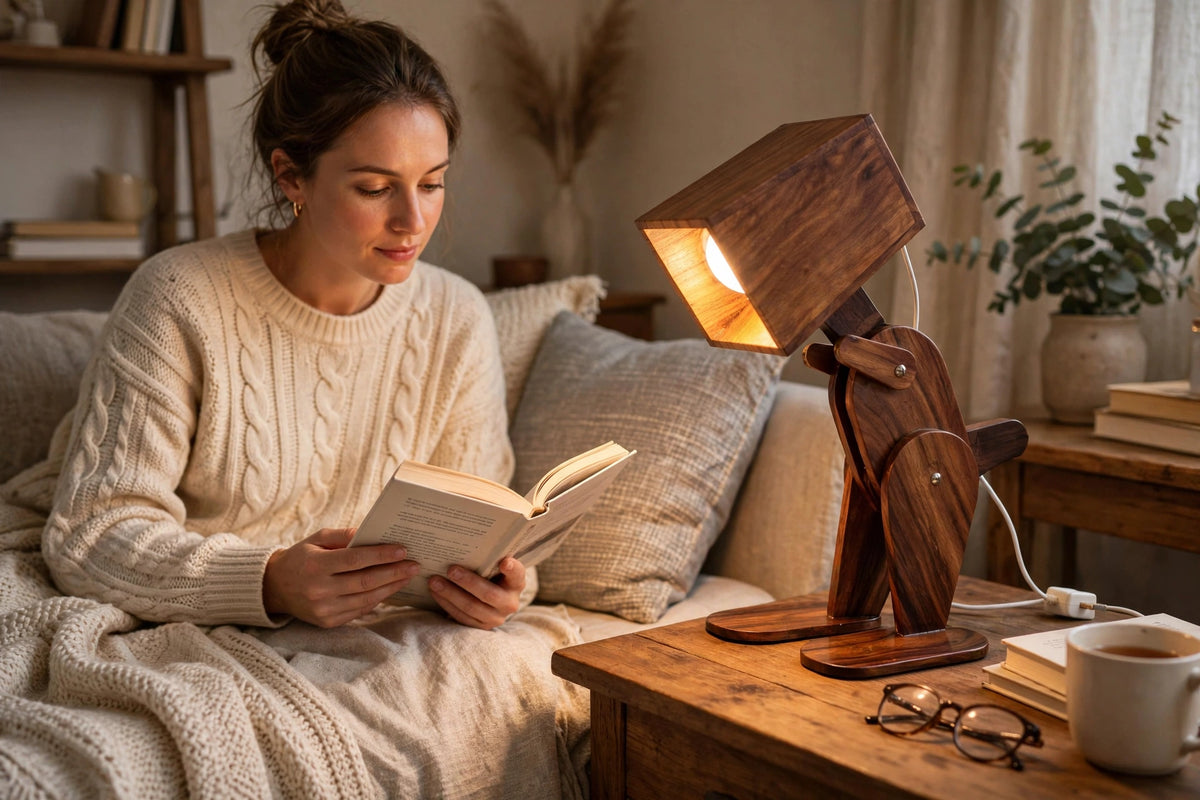 Handmade Robotic Lamp | Adjustable Artistic Table Light