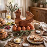 Handcrafted Wooden Chicken Egg Holder – Rustic Kitchen & Farmhouse Decor