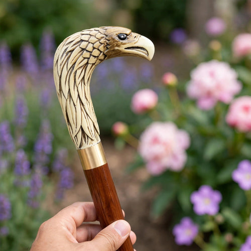 Luxury Eagle Head Wooden Walking Cane