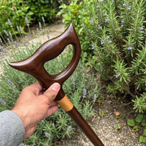 Premium Wooden Designer Walking Cane – Classic Handmade Handle