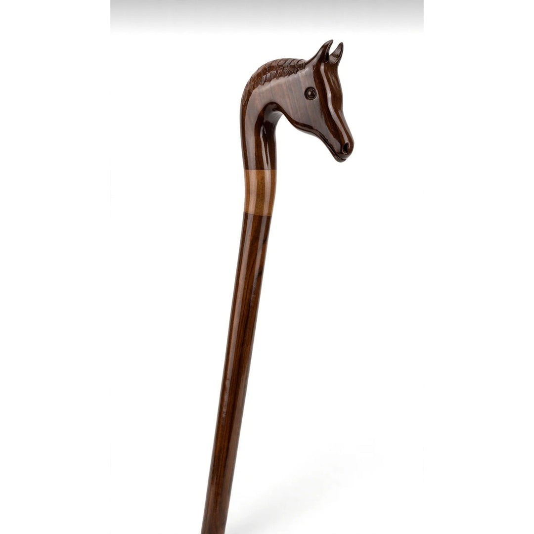 Handcrafted Wooden Horse Head Walking Cane – Premium Classic Design
