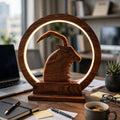 Handcrafted Wooden Markhor LED Lamp