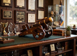 Vintage Wooden Cannon Showpiece