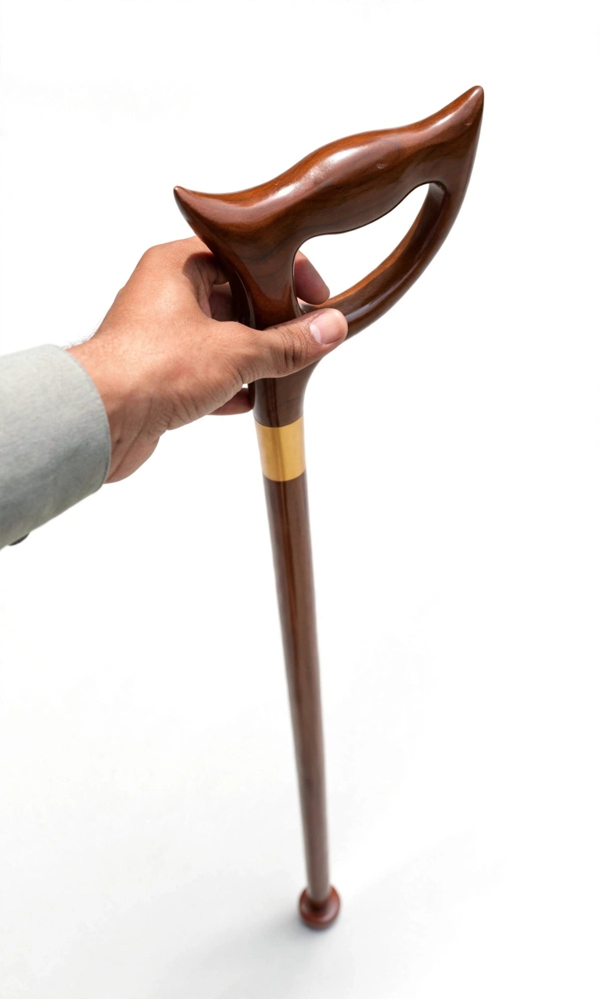 Premium Wooden Designer Walking Cane – Classic Handmade Handle