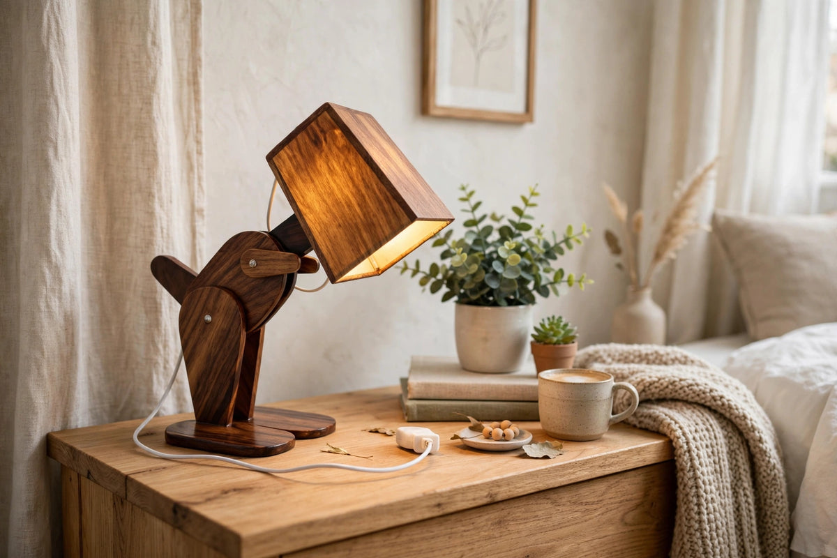 Handmade Robotic Lamp | Adjustable Artistic Table Light
