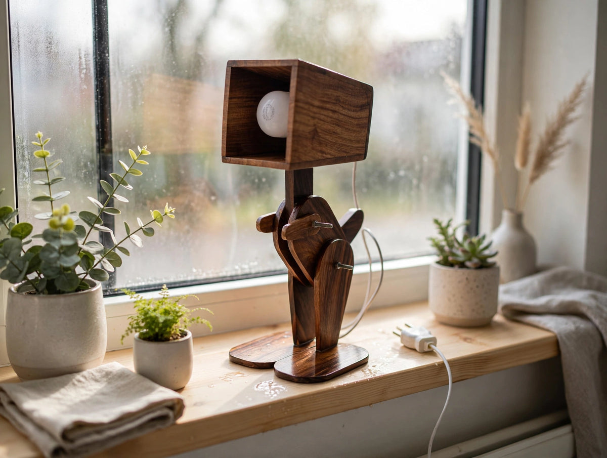Handmade Robotic Lamp | Adjustable Artistic Table Light