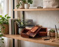Sheesham Wood Swivel Storage Box – Rustic Wooden Organizer & Keepsake Box