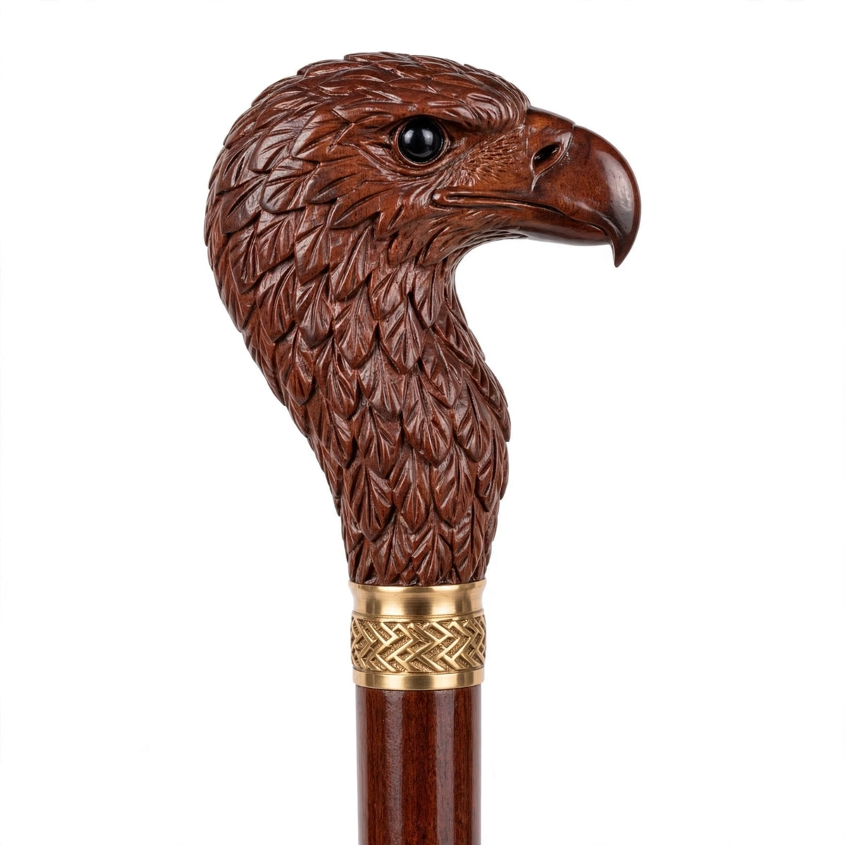 Handcrafted Eagle Head Walking Cane | Premium Wooden Walking Stick