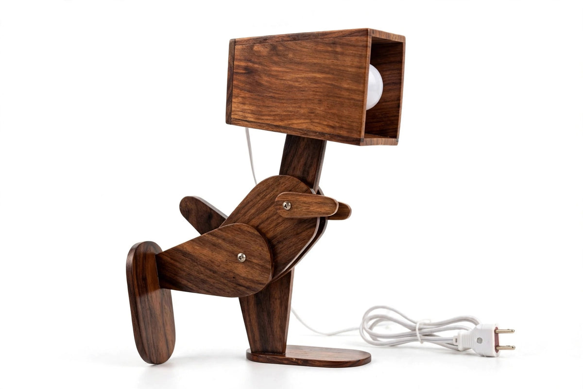 Handmade Robotic Lamp | Adjustable Artistic Table Light
