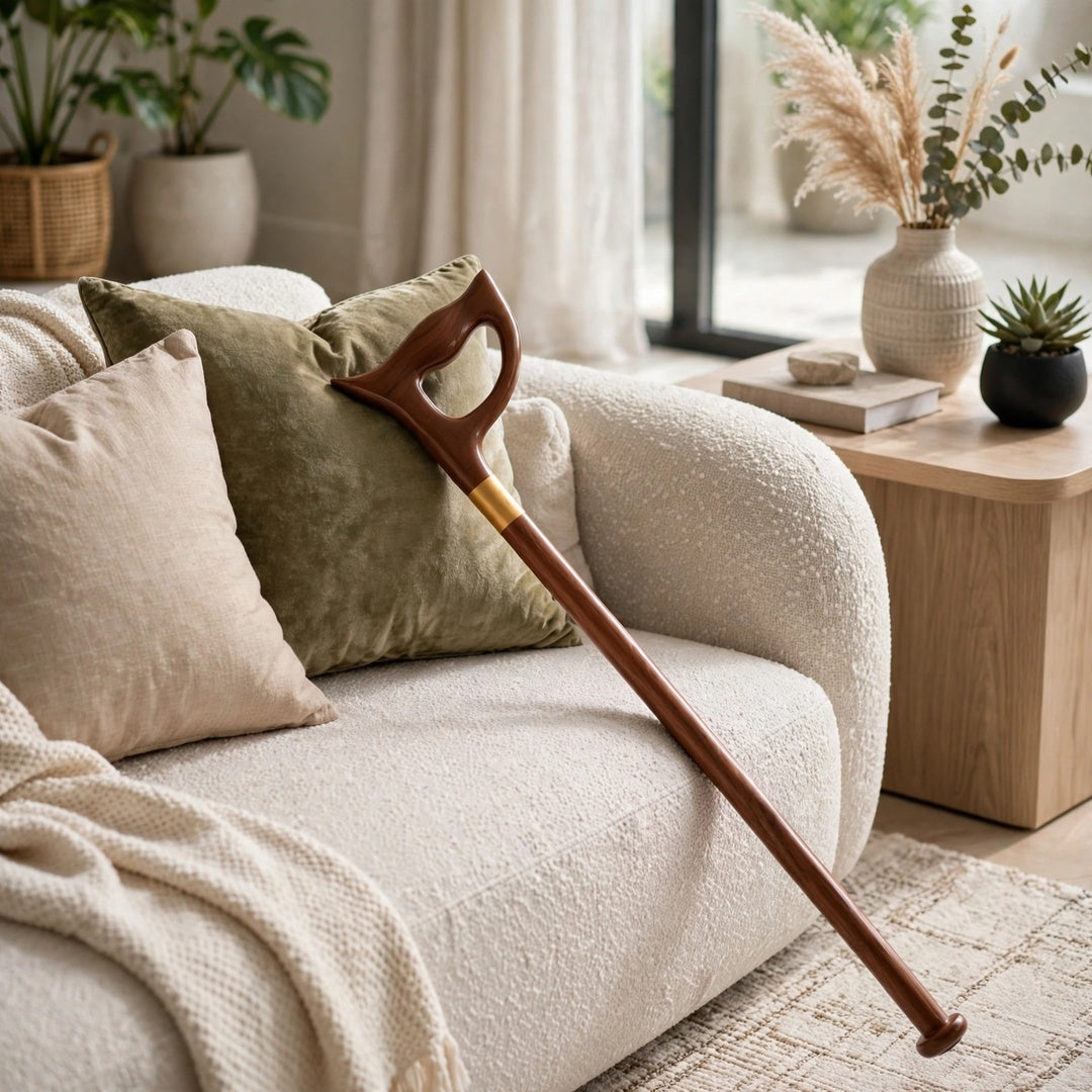 Premium Wooden Designer Walking Cane – Classic Handmade Handle
