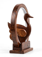 Wooden Swan LED Night Lamp