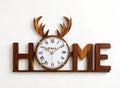 Handcrafted Wooden HOME Wall Clock