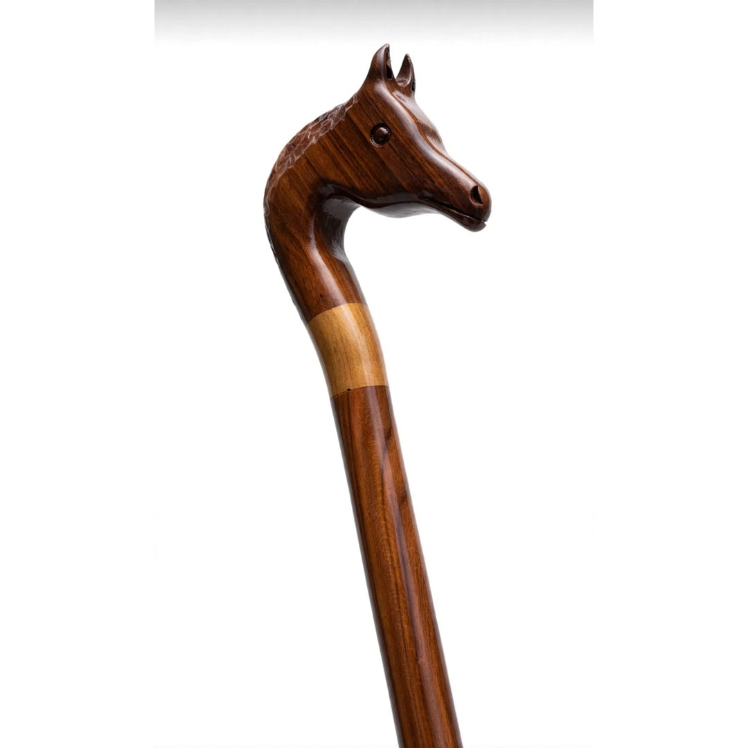 Handcrafted Wooden Horse Head Walking Cane – Premium Classic Design