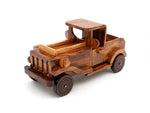 Handmade Wooden Pickup Jeep  Model