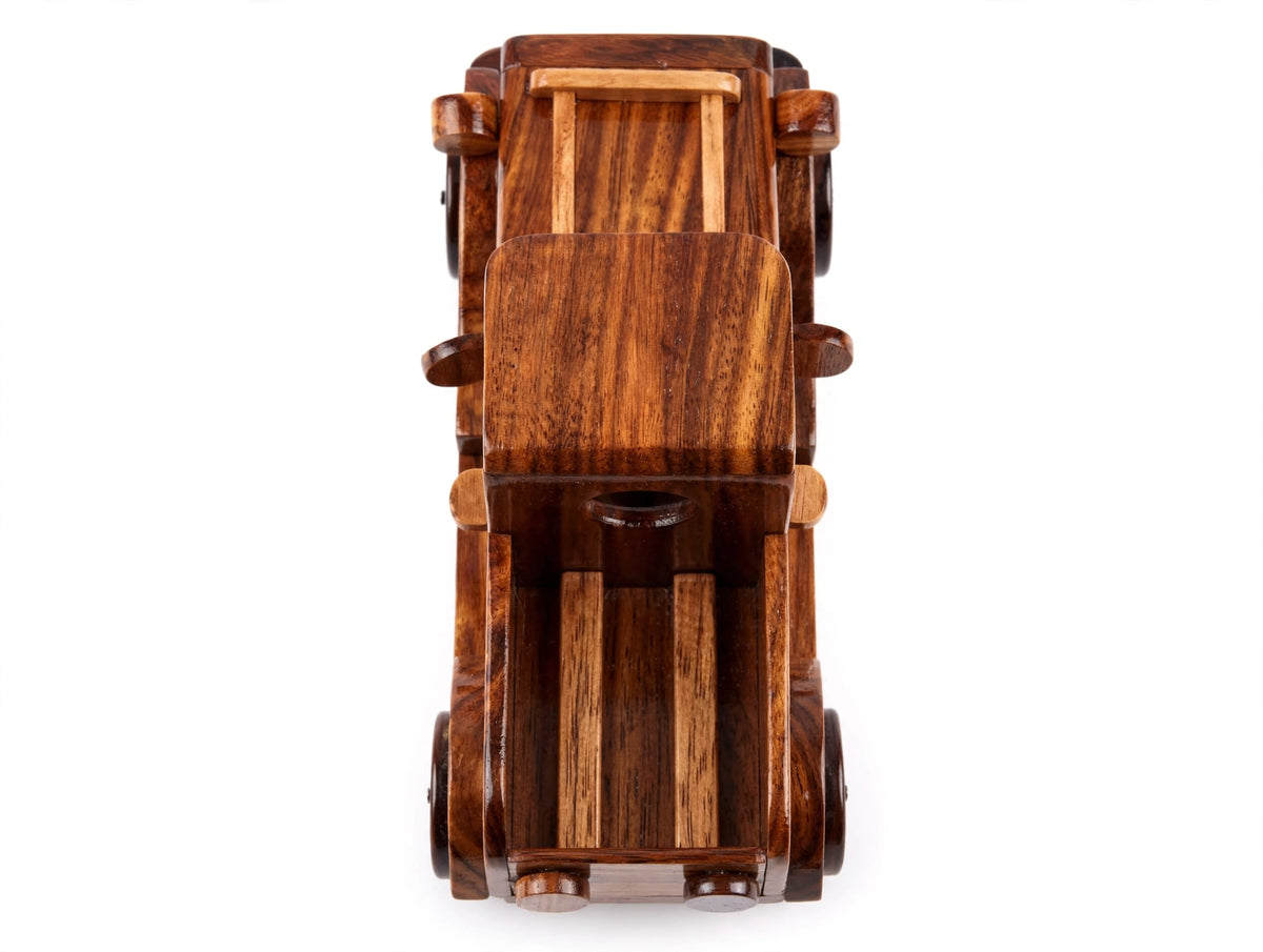 Handmade Wooden Pickup Jeep  Model