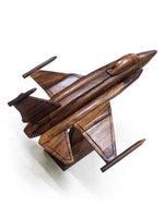 Handmade Wooden Fighter Jet Model | Premium Aircraft Desk Decor