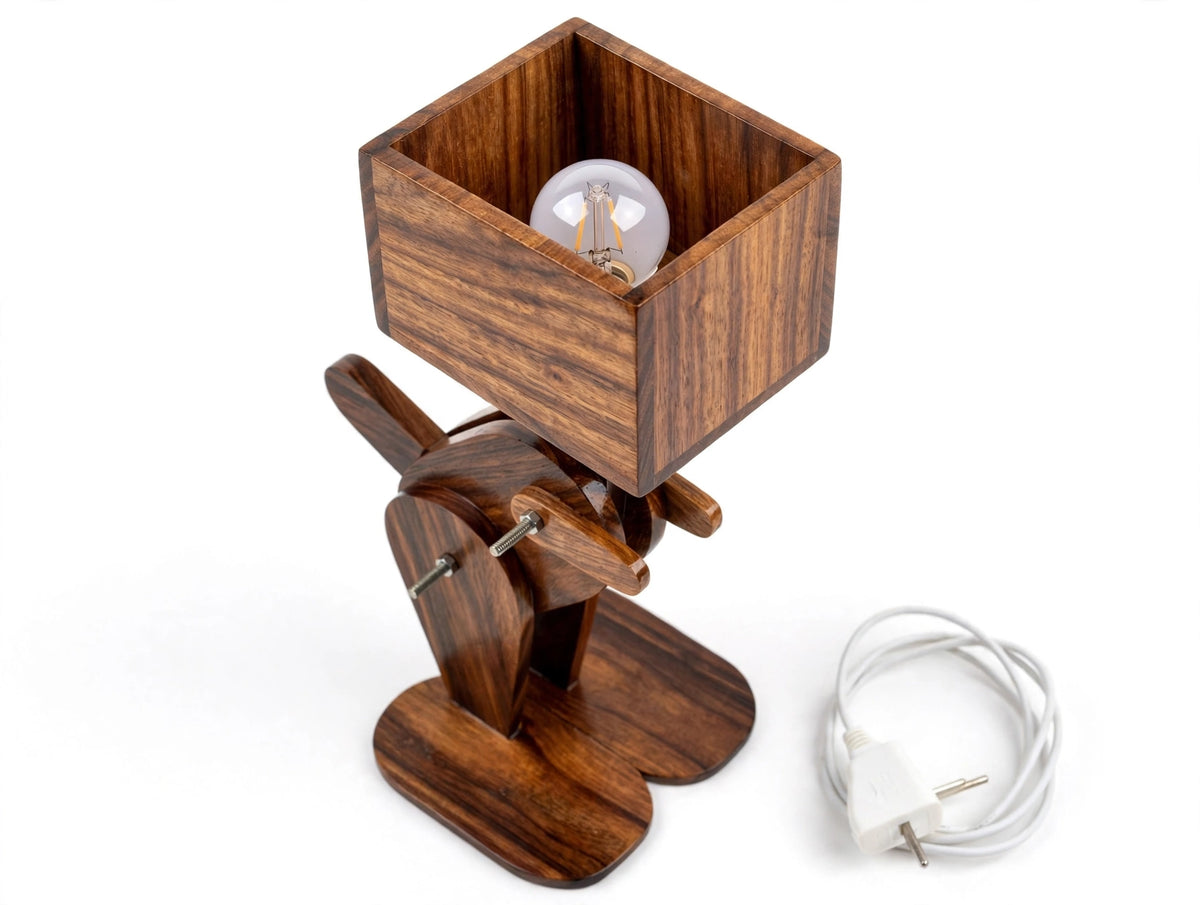 Handmade Robotic Lamp | Adjustable Artistic Table Light