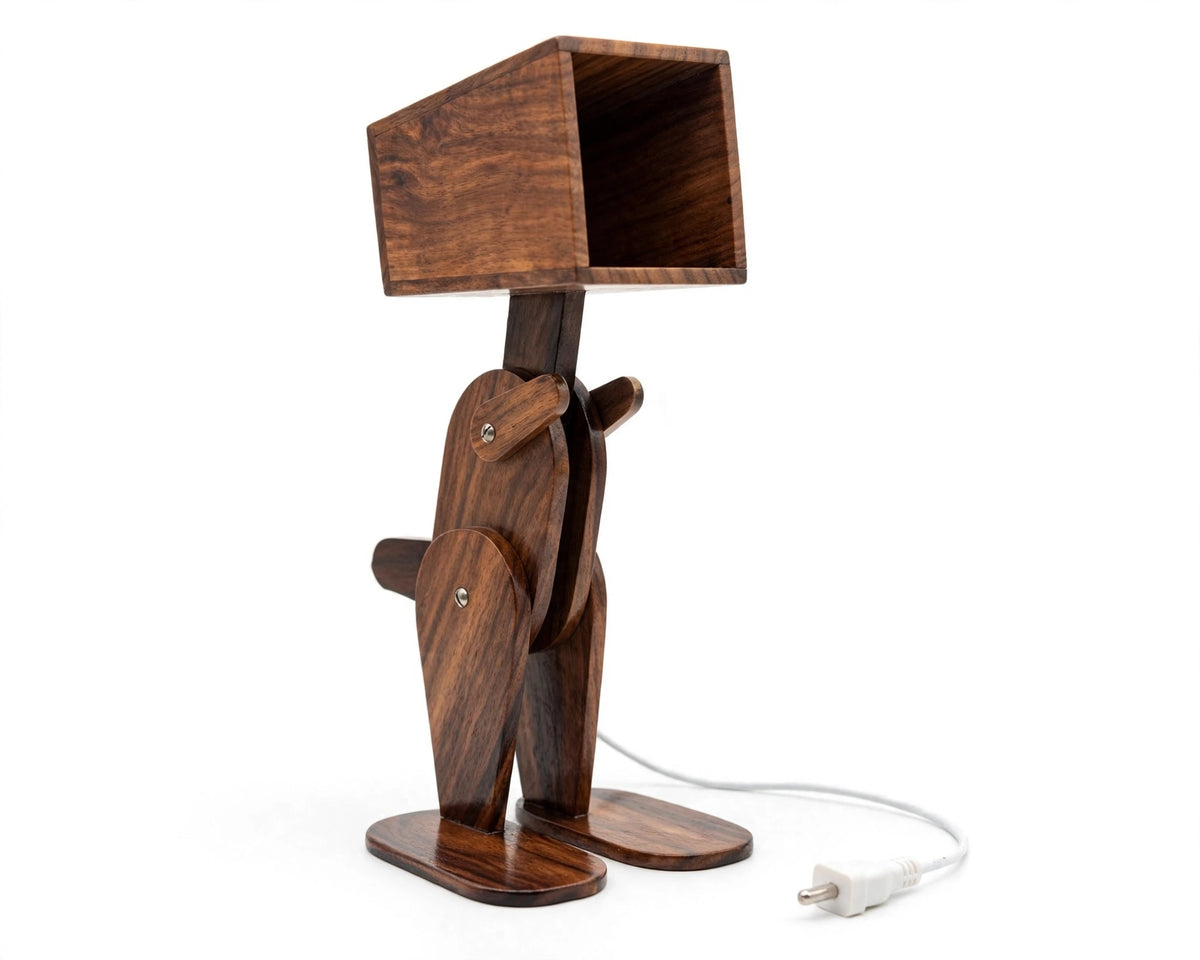 Handmade Robotic Lamp | Adjustable Artistic Table Light