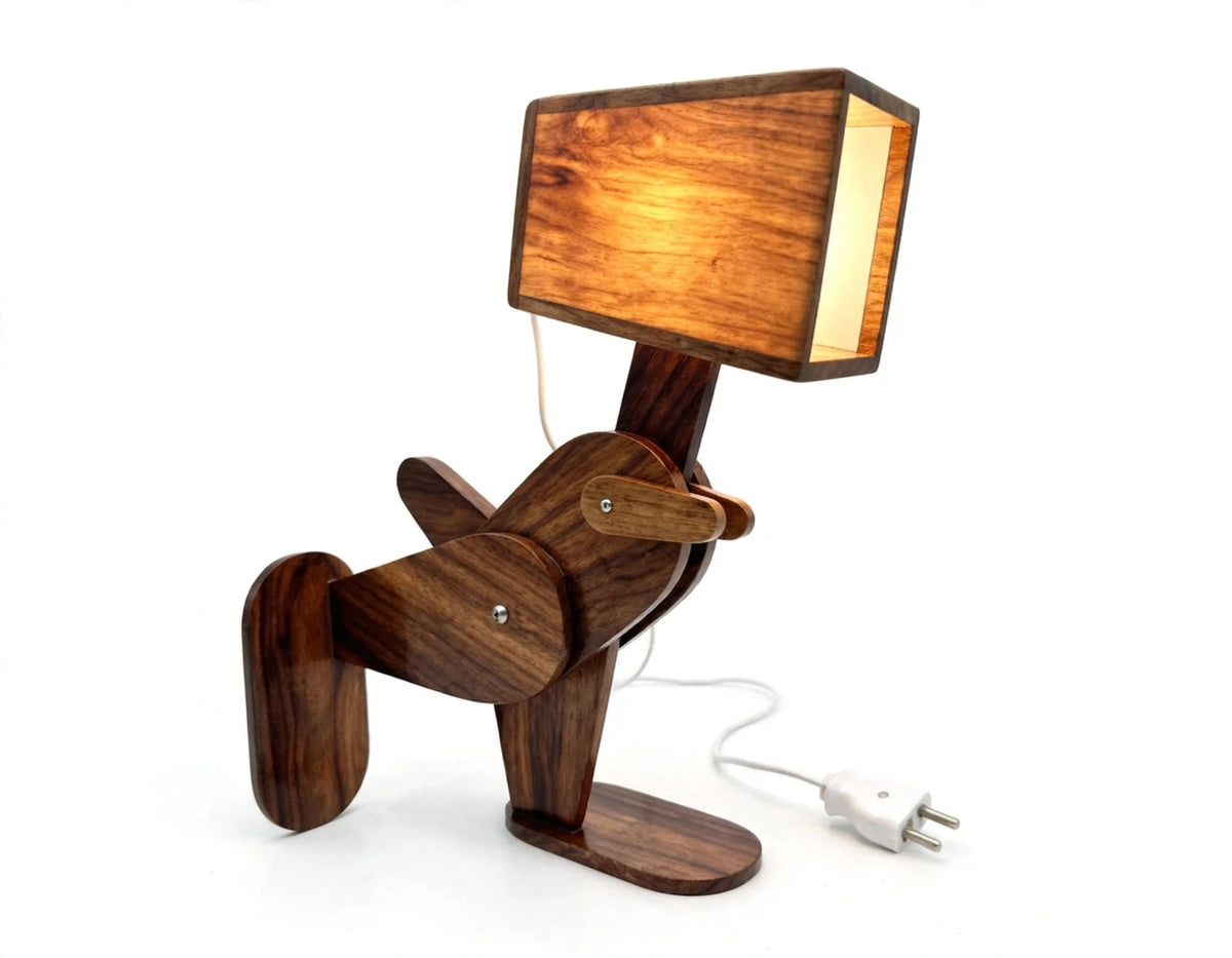 Handmade Robotic Lamp | Adjustable Artistic Table Light