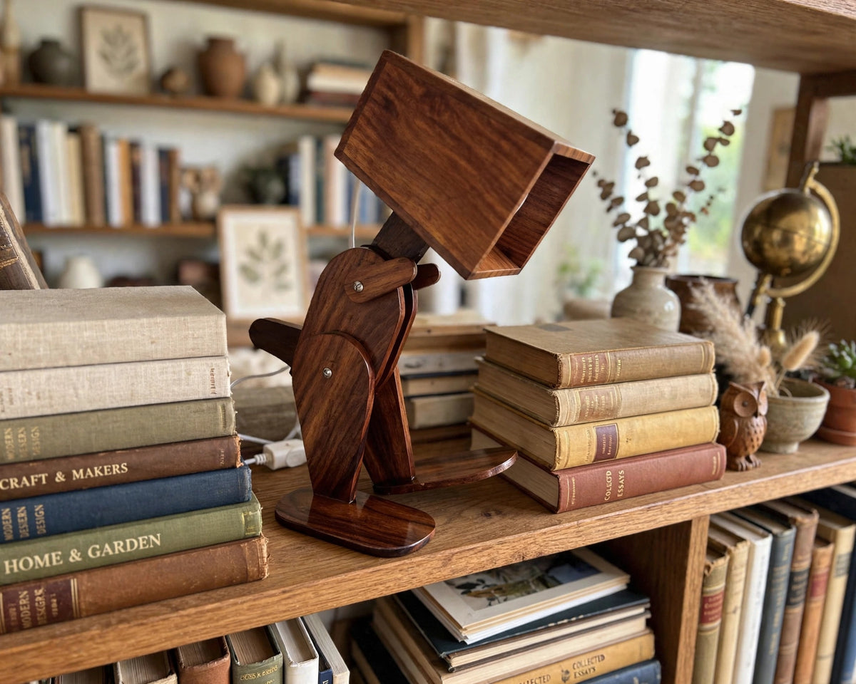 Handmade Robotic Lamp | Adjustable Artistic Table Light