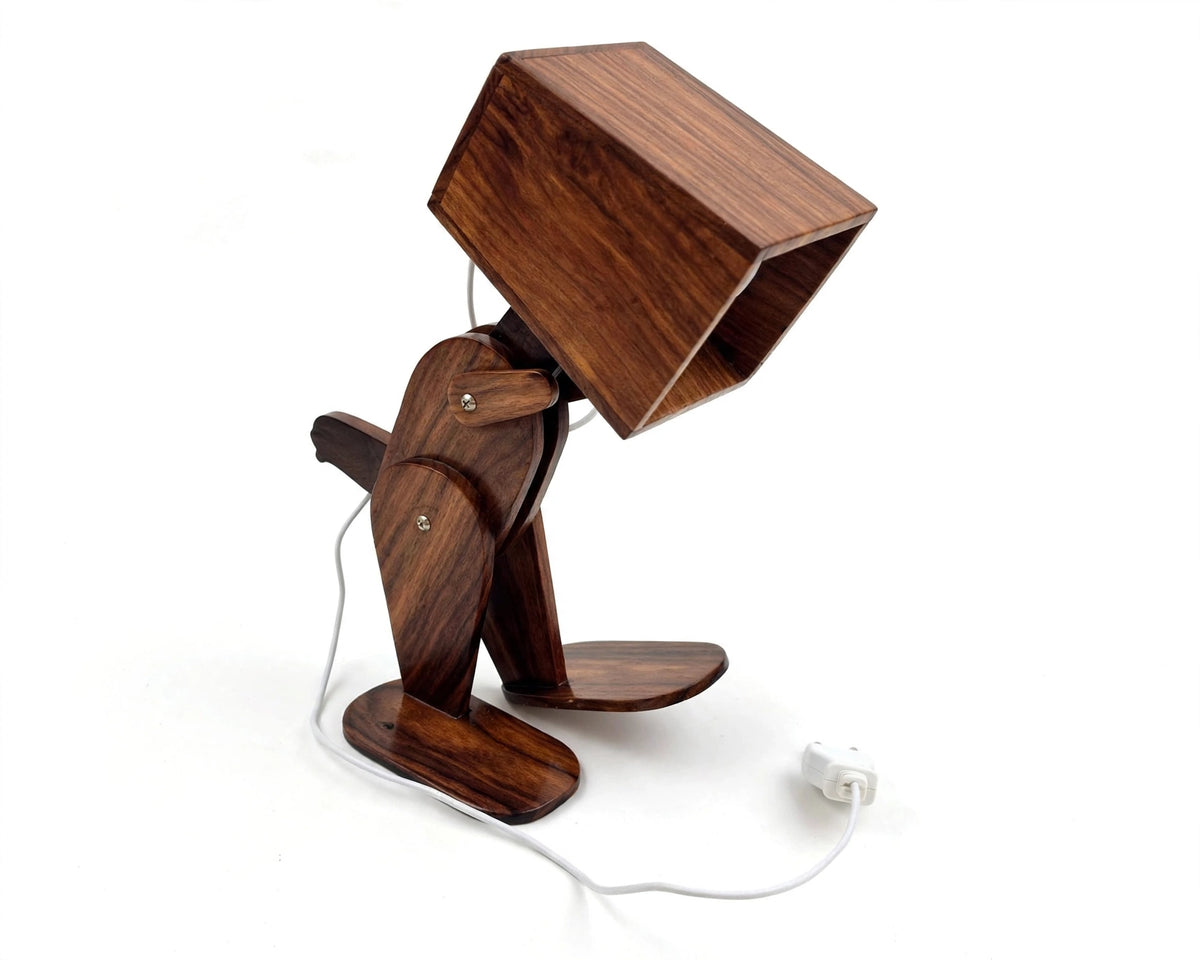 Handmade Robotic Lamp | Adjustable Artistic Table Light