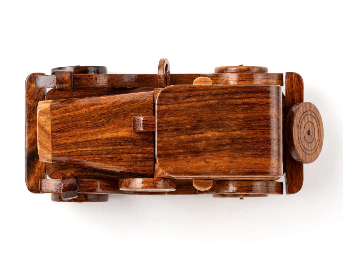 Classic Handmade Wooden Decorative Car | Premium Home & Office Décor