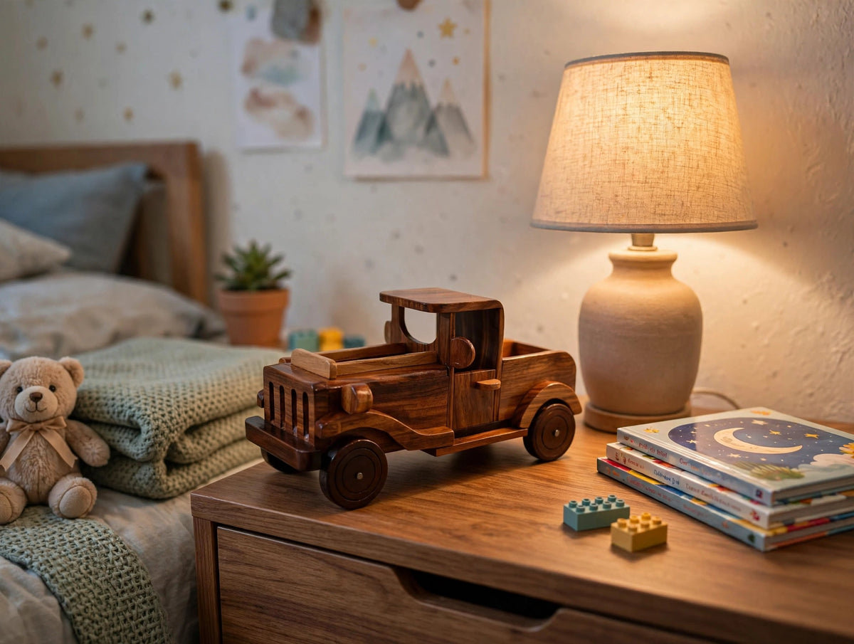 Handmade Wooden Pickup Jeep  Model