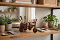 Wooden Tricycle Pen Holder – Rustic Desk Organizer ✏️