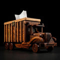 Handcrafted Wooden Vintage Truck Tissue Box Holder