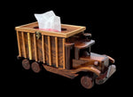 Handcrafted Wooden Vintage Truck Tissue Box Holder